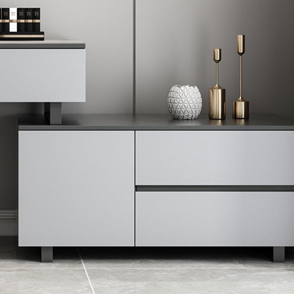 Gray Bedroom Lighted Mirror Vanity Makeup Dressing Table Set Clearhalo 'Bedroom Furniture' 'furn' 'furn_makeup_vanities' 'Furniture' 'Makeup Vanities' 'makeup_vanities' 7791483