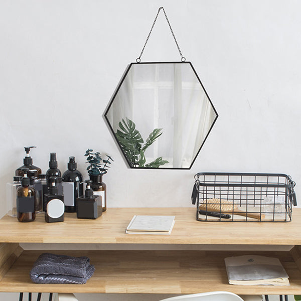 Metal Legs Solid Wood Bedroom Vanity Dressing Table with Makeup Table and Stool