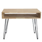 Metal Legs Solid Wood Bedroom Vanity Dressing Table with Makeup Table and Stool