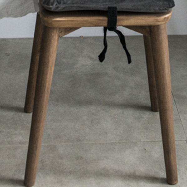 Mid-Century Modern 2-Drawer Solid Wood Brown Standing Vanity Dressing Table Clearhalo 'Bedroom Furniture' 'furn' 'furn_makeup_vanities' 'Furniture' 'Makeup Vanities' 'makeup_vanities' 7791561