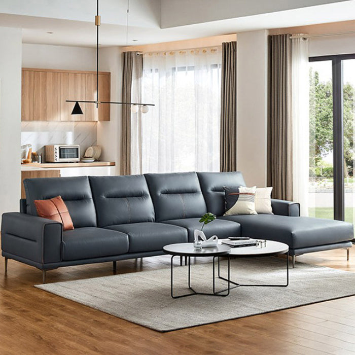 Sectional Sofa with Cushion Back 68.11" Wide Faux leather Stain-Resistant Clearhalo 'furn' 'furn_sectionals' 'Furniture' 'Living Room Furniture' 'Sectionals' 7791620