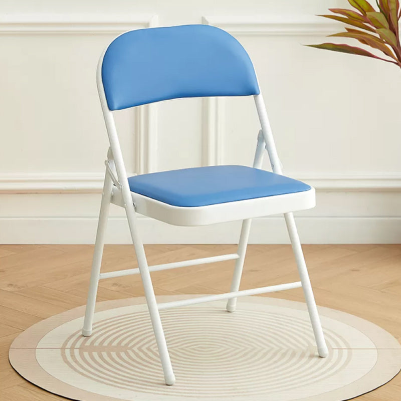 Contemporary Solid Color Standard Recliner 17.7" Wide Metal Single with Legs Blue-White Faux Leather Clearhalo 'Chairs & Seating' 'furn' 'furn_recliners' 'Furniture' 'Living Room Furniture' 'Recliners' 7791680