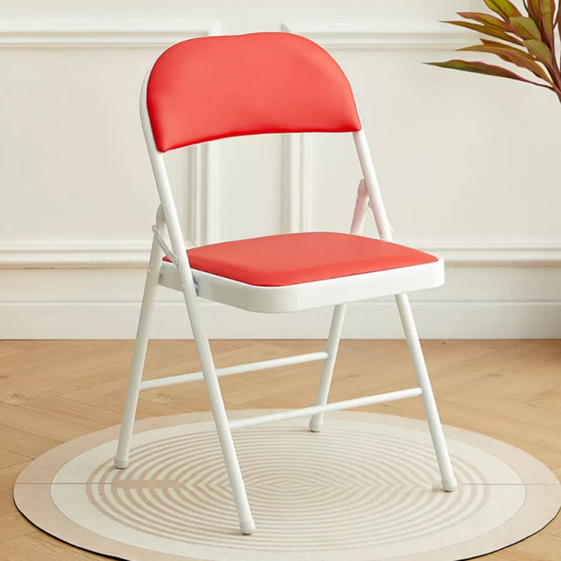 Contemporary Solid Color Standard Recliner 17.7" Wide Metal Single with Legs Red-White Faux Leather Clearhalo 'Chairs & Seating' 'furn' 'furn_recliners' 'Furniture' 'Living Room Furniture' 'Recliners' 7791685