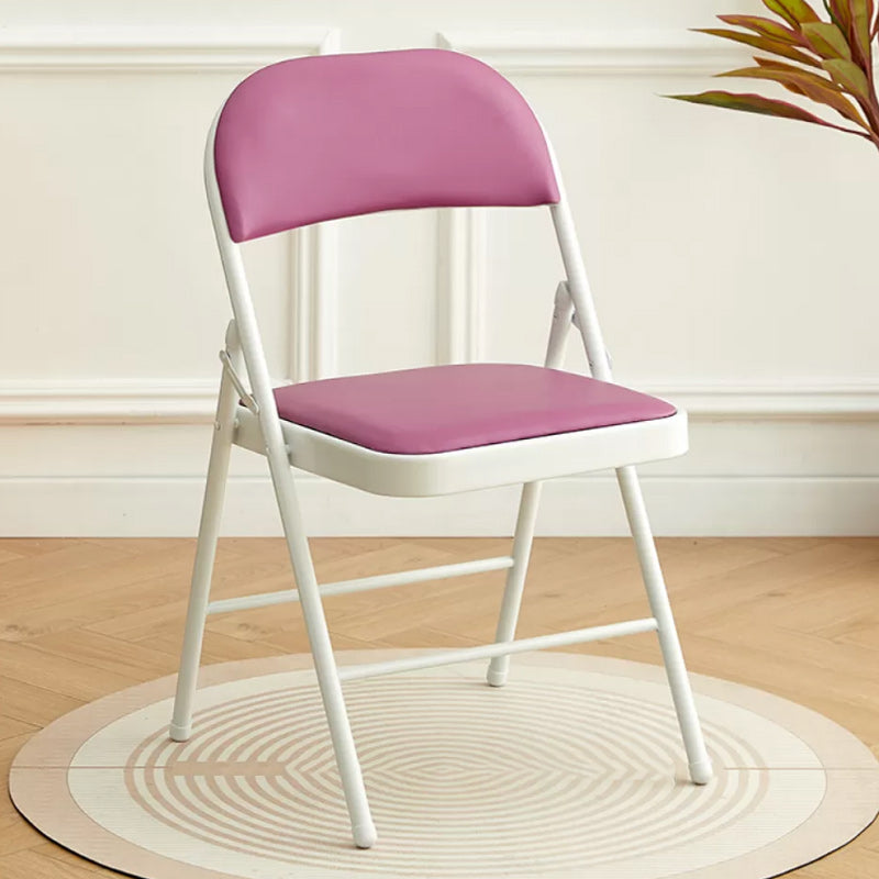 Contemporary Solid Color Standard Recliner 17.7" Wide Metal Single with Legs Purple White Faux Leather Clearhalo 'Chairs & Seating' 'furn' 'furn_recliners' 'Furniture' 'Living Room Furniture' 'Recliners' 7791689