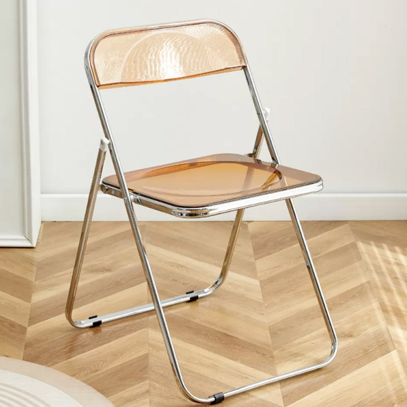 Contemporary Single da 16,5 "wide poltrone in metallo a colori solidi con gambe