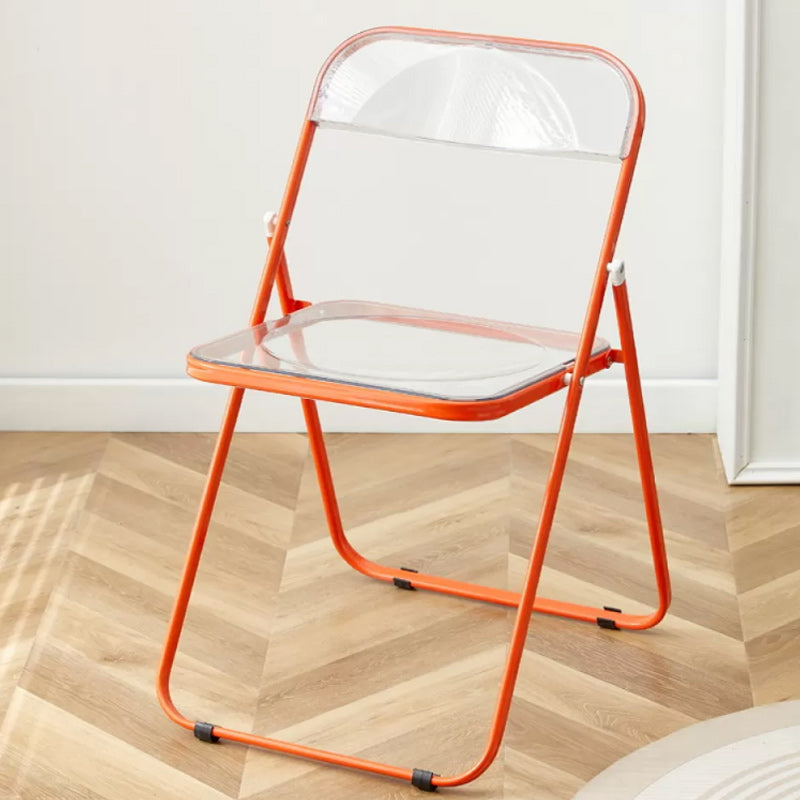 Contemporary Single da 16,5 "wide poltrone in metallo a colori solidi con gambe