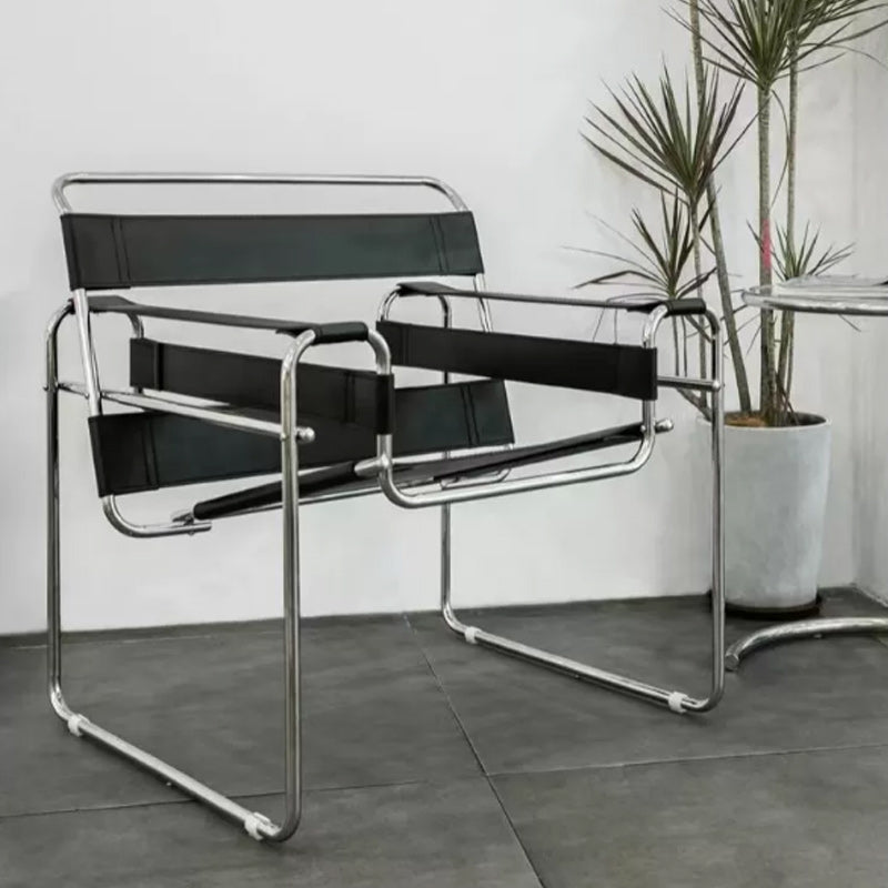 Contemporary Metal Single Standard Recliner Standard Solid Color with Legs Black Clearhalo 'Chairs & Seating' 'furn' 'furn_recliners' 'Furniture' 'Living Room Furniture' 'Recliners' 7791950