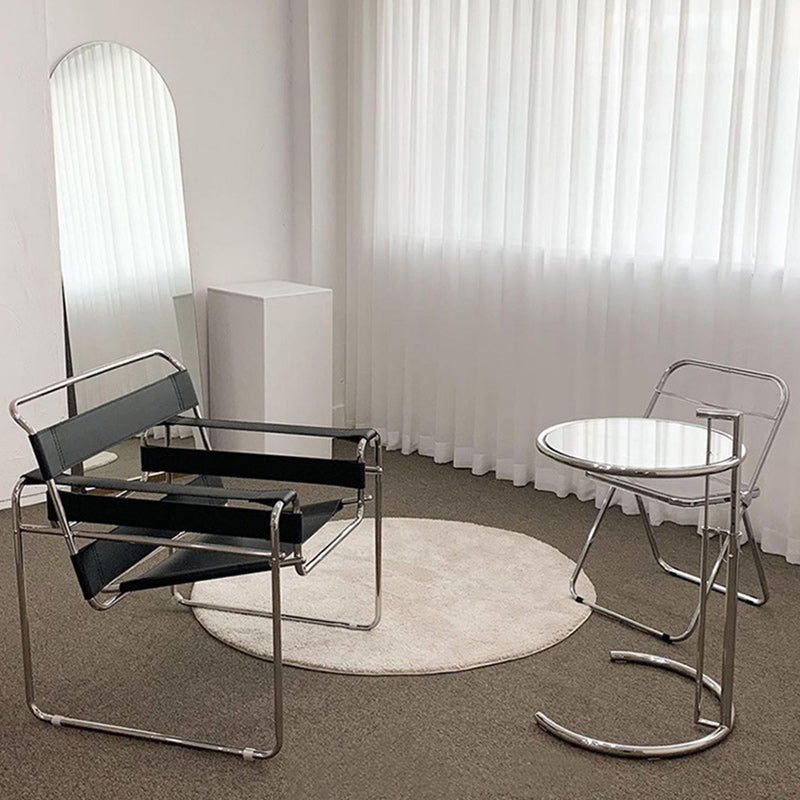 Contemporary Metal Single Standard Recliner Standard Solid Color with Legs Clearhalo 'Chairs & Seating' 'furn' 'furn_recliners' 'Furniture' 'Living Room Furniture' 'Recliners' 7791956