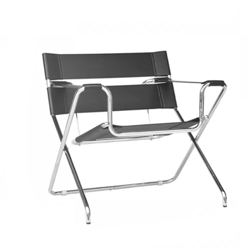 Contemporary Metal Single Standard Recliner Standard Solid Color with Legs Bright Black Clearhalo 'Chairs & Seating' 'furn' 'furn_recliners' 'Furniture' 'Living Room Furniture' 'Recliners' 7791963