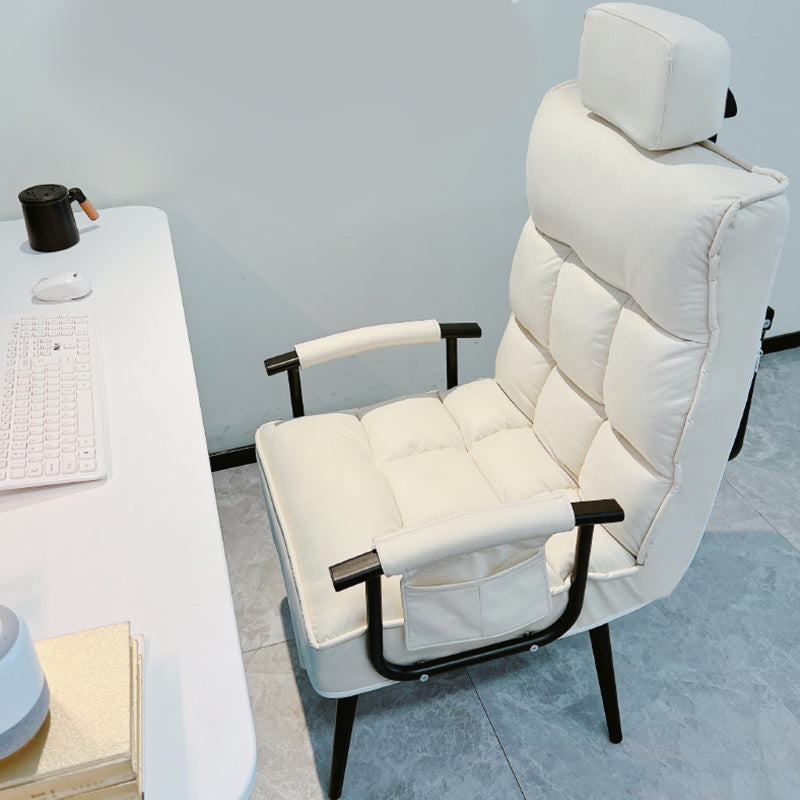 Standard manuale di reclinabile singolo in metallo contemporaneo con cuscino toss