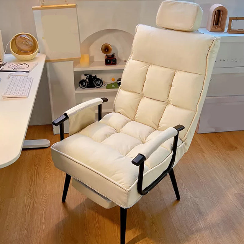 Standard manuale di reclinabile singolo in metallo contemporaneo con cuscino toss