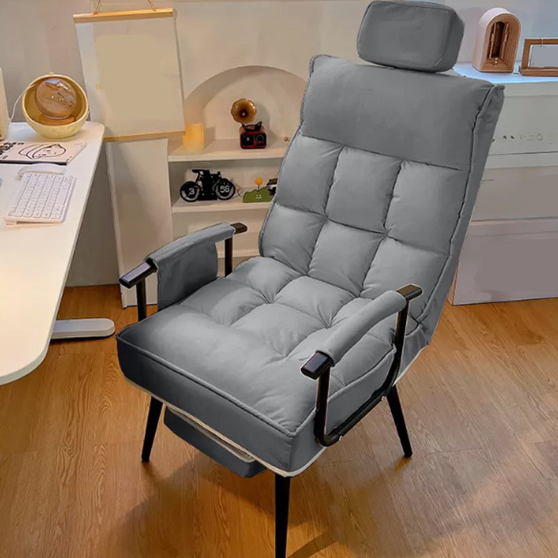 Standard manuale di reclinabile singolo in metallo contemporaneo con cuscino toss