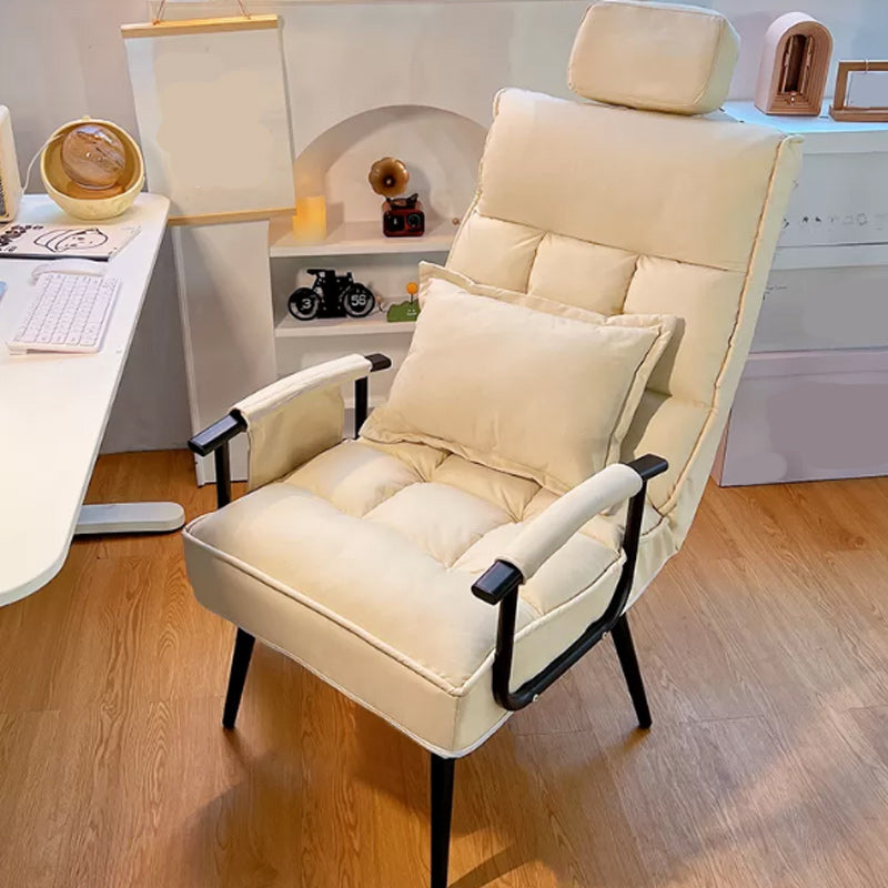 Standard manuale di reclinabile singolo in metallo contemporaneo con cuscino toss