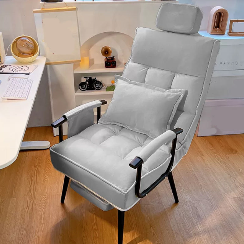 Standard manuale di reclinabile singolo in metallo contemporaneo con cuscino toss