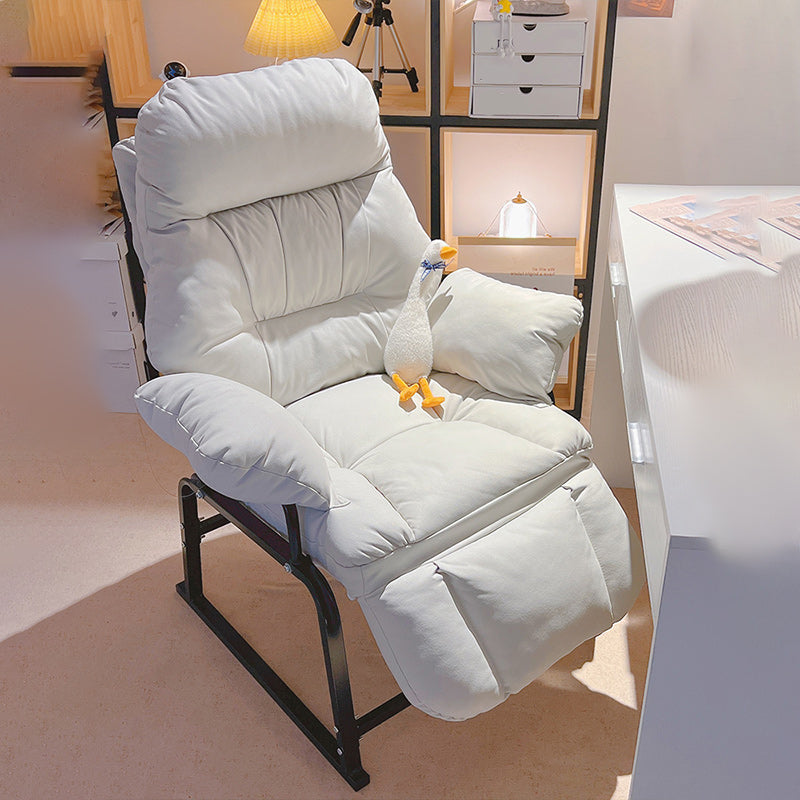 Standard ottomano manuale di reclinabile singolo in metallo contemporaneo con braccio