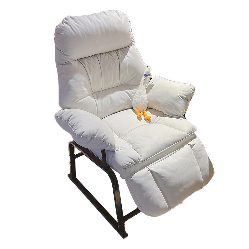 Standard ottomano manuale di reclinabile singolo in metallo contemporaneo con braccio