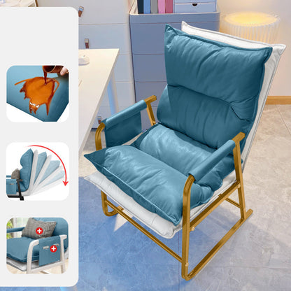 Standard ottomano manuale di reclinabile singolo in metallo contemporaneo con braccio