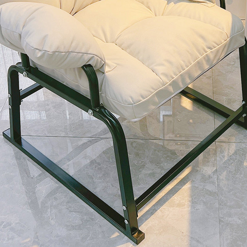 Standard ottomano manuale di reclinabile singolo in metallo contemporaneo con braccio