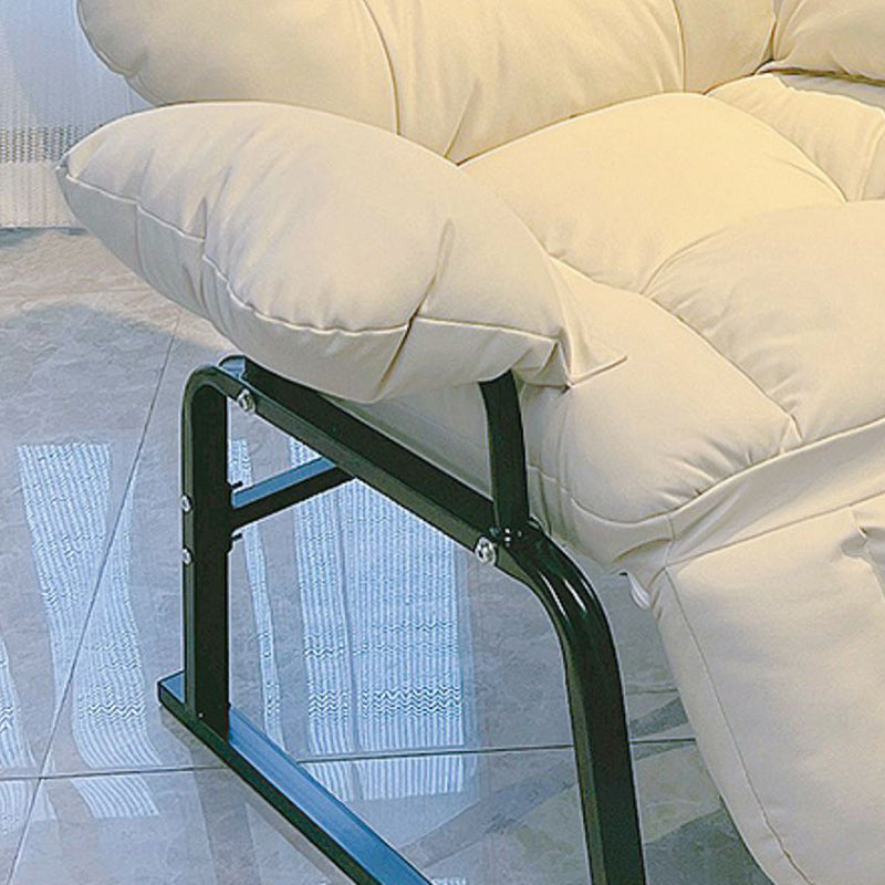 Standard ottomano manuale di reclinabile singolo in metallo contemporaneo con braccio