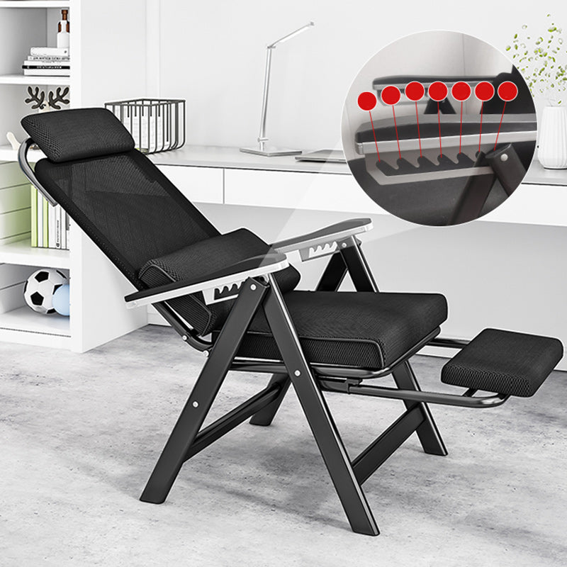 Standard manuale di reclinabile singolo in metallo contemporaneo con braccio