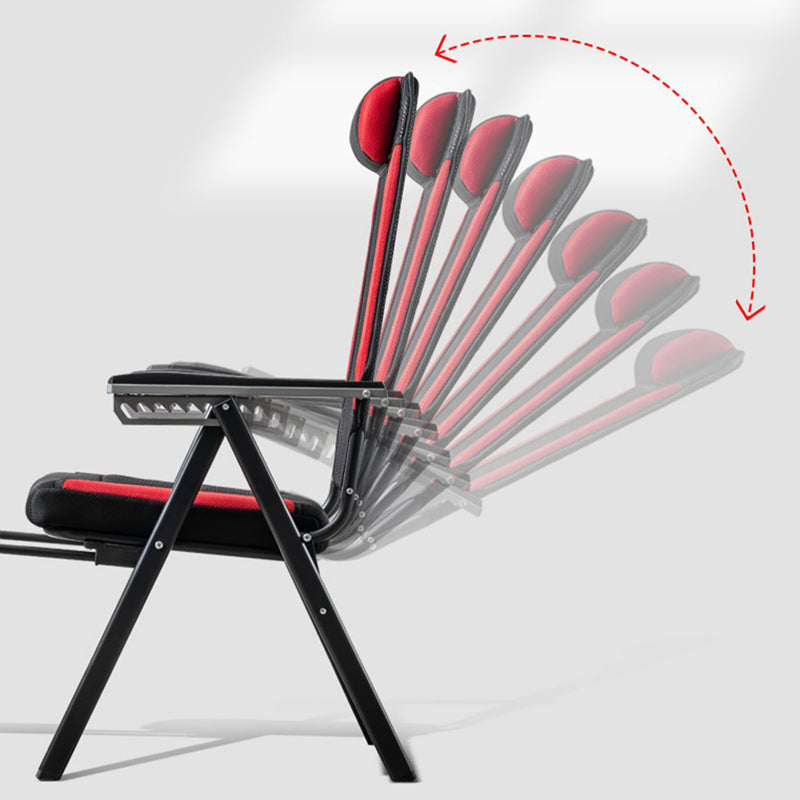 Standard manuale di reclinabile singolo in metallo contemporaneo con braccio