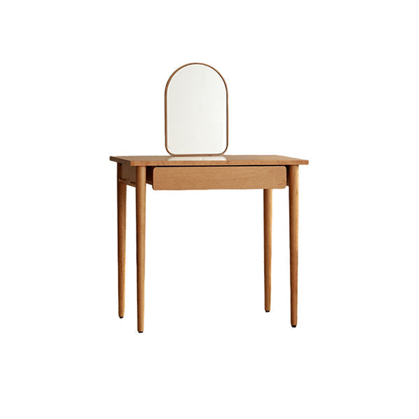 Specchio in piedi in legno solido naturale 1 tavolo da scrivania del trucco cassetto