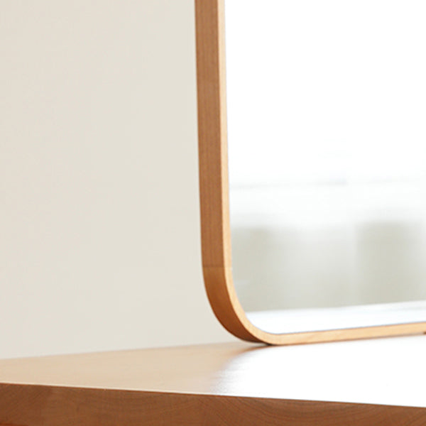 Specchio in piedi in legno solido naturale 1 tavolo da scrivania del trucco cassetto