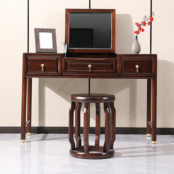 Flip-top 3 lade vaste houten make-up make-upkruidtafel set