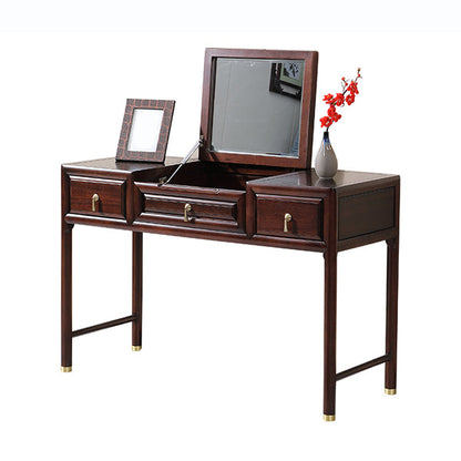 Flip-top 3 lade vaste houten make-up make-upkruidtafel set