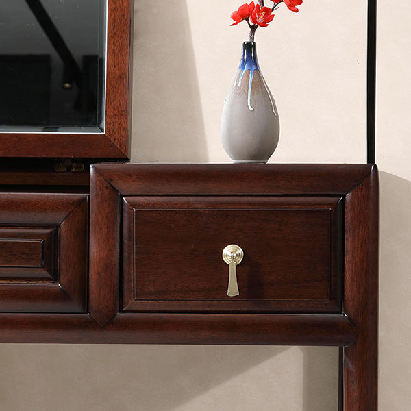 Flip-top 3 lade vaste houten make-up make-upkruidtafel set