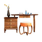 Standing 4- Drawer Vanity Dressing Table Set with Makeup Table and Stool