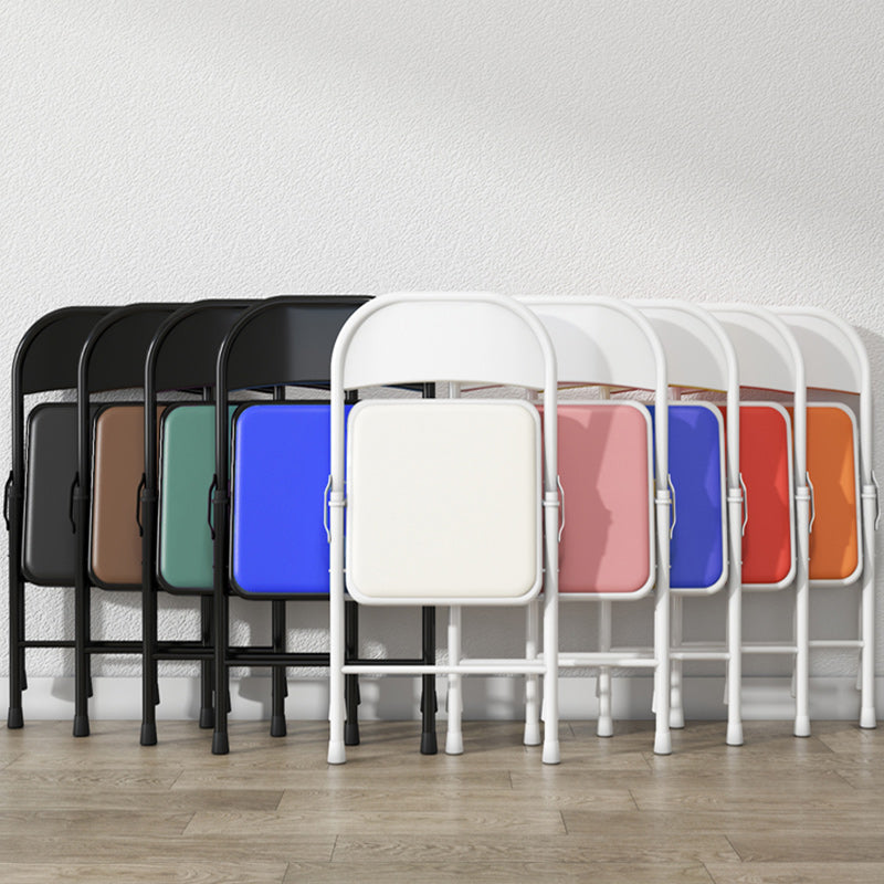 Sedia reclinabile interno in metallo contemporaneo di colore solido con gambe