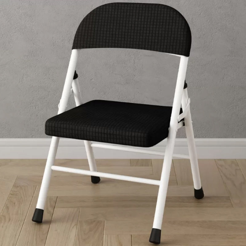 Sedia reclinabile interno in metallo contemporaneo di colore solido con gambe