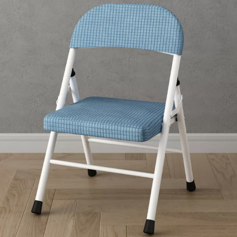 Sedia reclinabile interno in metallo contemporaneo di colore solido con gambe