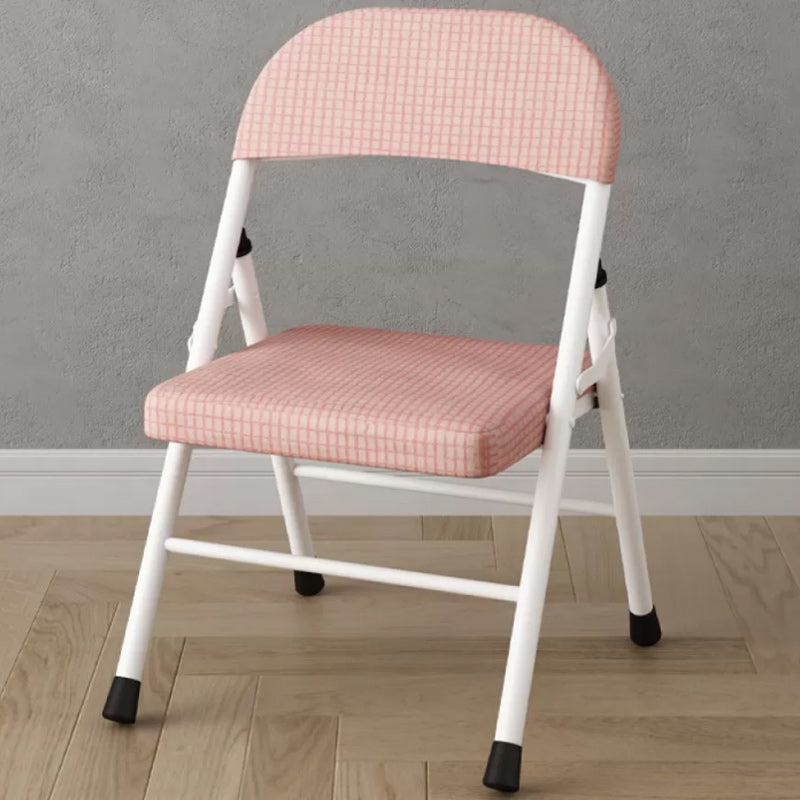 Sedia reclinabile interno in metallo contemporaneo di colore solido con gambe