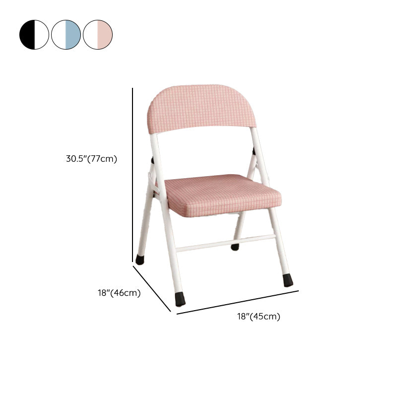 Sedia reclinabile interno in metallo contemporaneo di colore solido con gambe