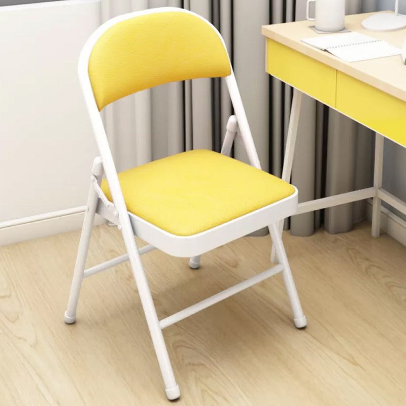 Contemporary Single Indoor Recliner Chair Standard Metal Solid Color with Legs Yellow PU（Polyurethane） Clearhalo 'Chairs & Seating' 'furn' 'furn_recliners' 'Furniture' 'Living Room Furniture' 'Recliners' 7792260