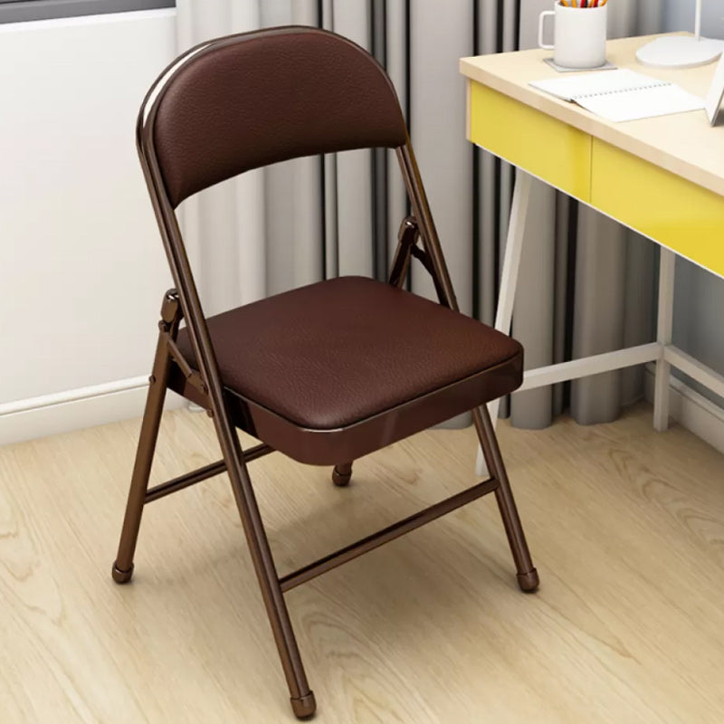 Contemporary Single Indoor Recliner Chair Standard Metal Solid Color with Legs Brown PU（Polyurethane） Clearhalo 'Chairs & Seating' 'furn' 'furn_recliners' 'Furniture' 'Living Room Furniture' 'Recliners' 7792261