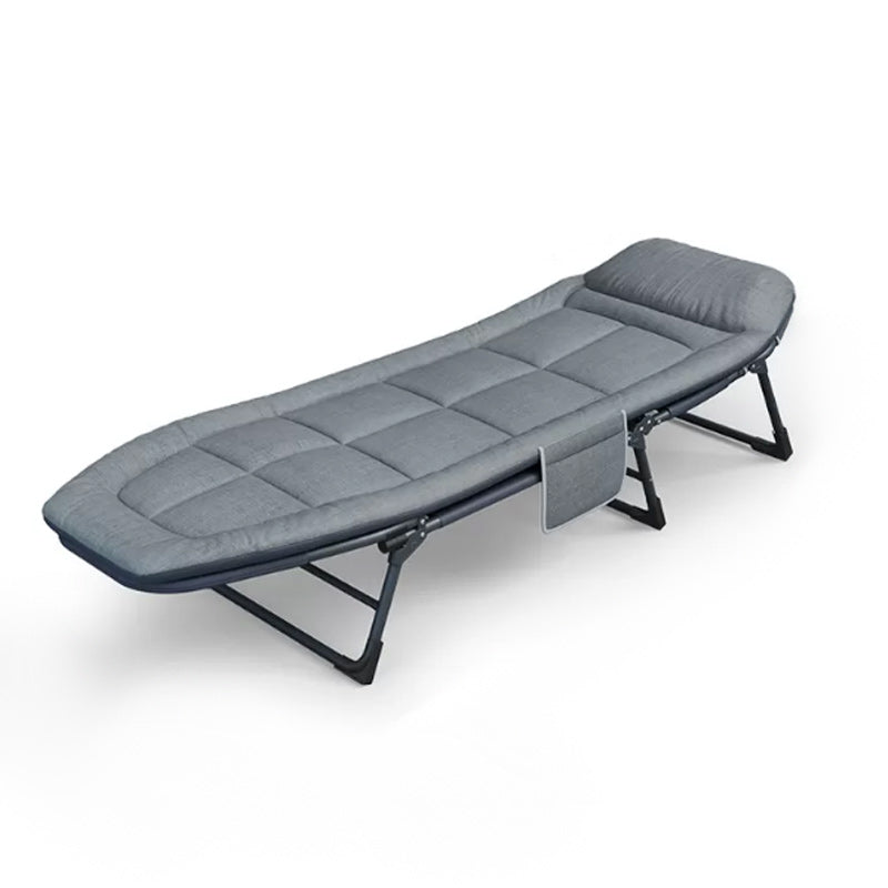 Sedia reclinabile al coperto di metallo contemporaneo standard di colore solido con gambe