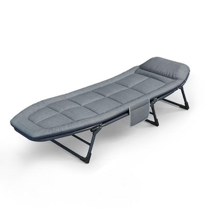 Sedia reclinabile al coperto di metallo contemporaneo standard di colore solido con gambe