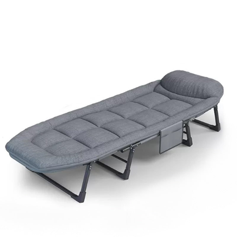 Sedia reclinabile al coperto di metallo contemporaneo standard di colore solido con gambe