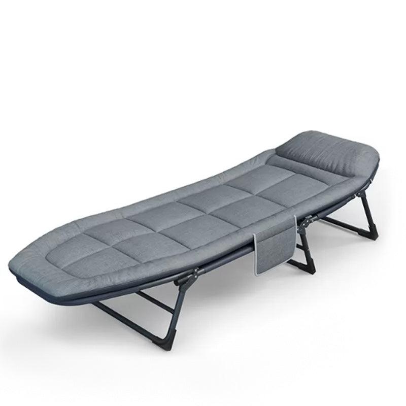 Sedia reclinabile al coperto di metallo contemporaneo standard di colore solido con gambe