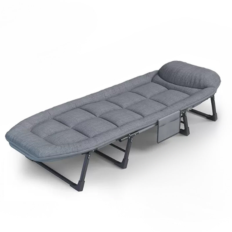 Sedia reclinabile al coperto di metallo contemporaneo standard di colore solido con gambe