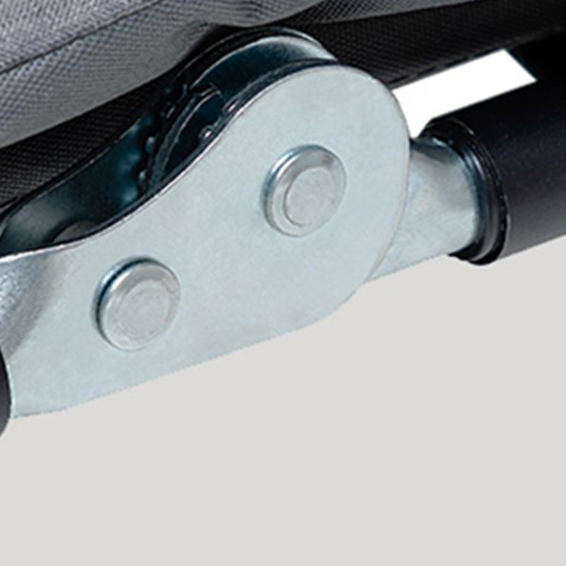 Sedia reclinabile al coperto di metallo contemporaneo standard di colore solido con gambe