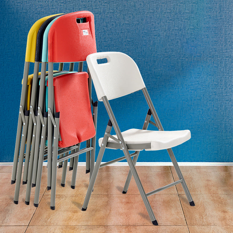 Sedia reclinabile in plastica contemporanea standard a colore singolo con gambe