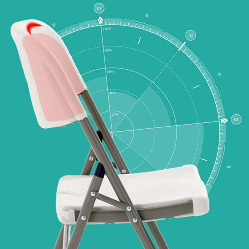 Sedia reclinabile in plastica contemporanea standard a colore singolo con gambe