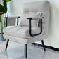 Contemporary Indoor Recliner Chair Solid Single Color Standard with Arm Light Grey Clearhalo 'Chairs & Seating' 'furn' 'furn_recliners' 'Furniture' 'Living Room Furniture' 'Recliners' 7792380