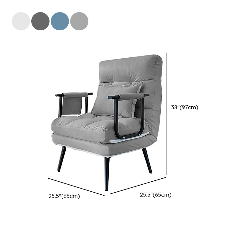 Contemporary Indoor Recliner Chair Solid Single Color Standard with Arm Clearhalo 'Chairs & Seating' 'furn' 'furn_recliners' 'Furniture' 'Living Room Furniture' 'Recliners' 7792388