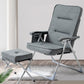 Contemporary Metal Indoor Ergonimic Recliner Position Lock Standard Linen Blend Clearhalo 'Chairs & Seating' 'furn' 'furn_recliners' 'Furniture' 'Living Room Furniture' 'Recliners' 7792412