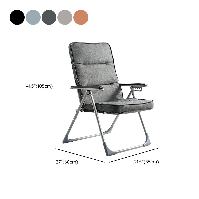 Contemporary Metal Indoor Ergonimic Recliner Position Lock Standard Linen Blend Clearhalo 'Chairs & Seating' 'furn' 'furn_recliners' 'Furniture' 'Living Room Furniture' 'Recliners' 7792432